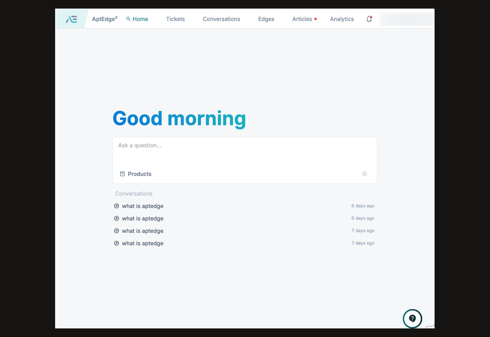 assist screen before the redesign