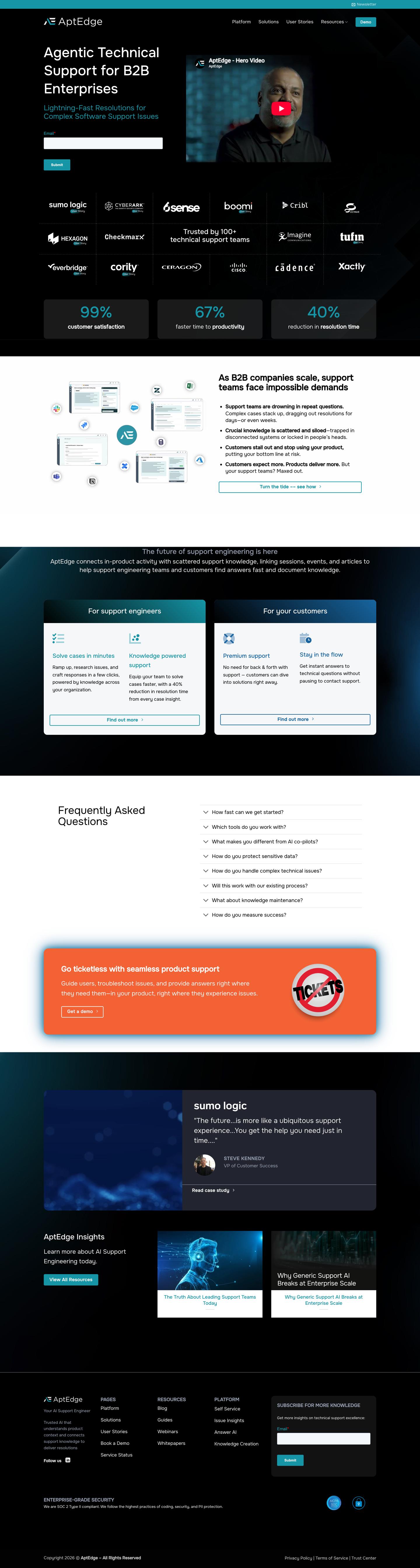 Website: Home before the redesign